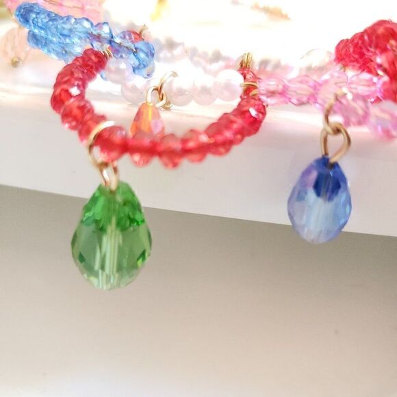 New! Zara Pearls & Gems Hoop Earrings - Picture 12 of 12